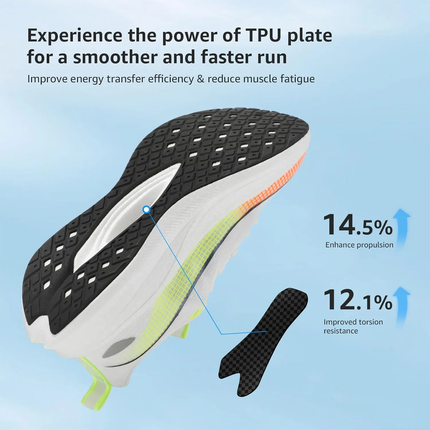 STQ Women Carbon Plate Road Running Shoes Ultra Light Cushion Sole
