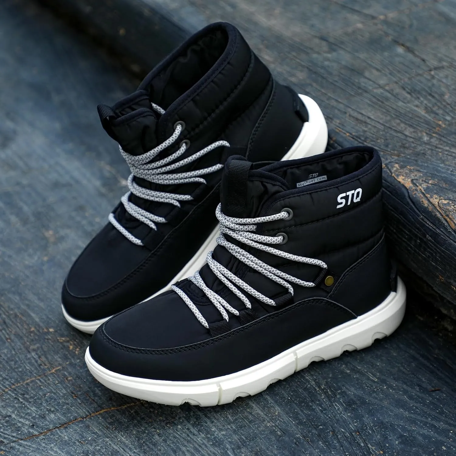 STQ Women Winter Boots with Insulated Insole | Warm & Cozy Winter Snow Boots for Women | Lightweight Non Slip Walking Boots Water Resistant