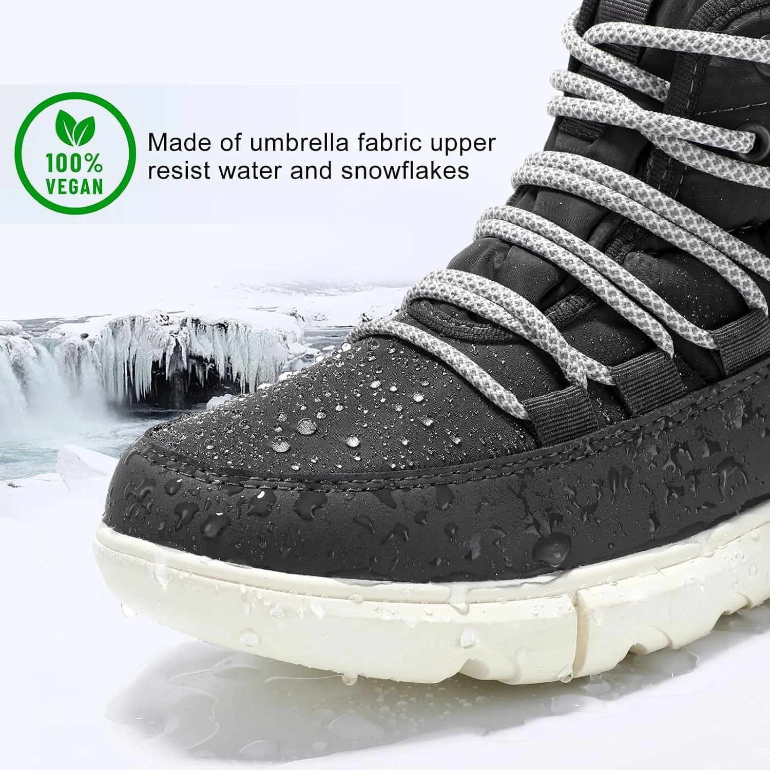 STQ Women Winter Boots with Insulated Insole | Warm & Cozy Winter Snow Boots for Women | Lightweight Non Slip Walking Boots Water Resistant