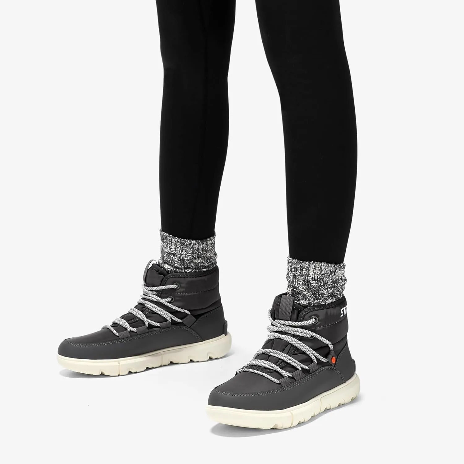 STQ Women Winter Boots with Insulated Insole | Warm & Cozy Winter Snow Boots for Women | Lightweight Non Slip Walking Boots Water Resistant