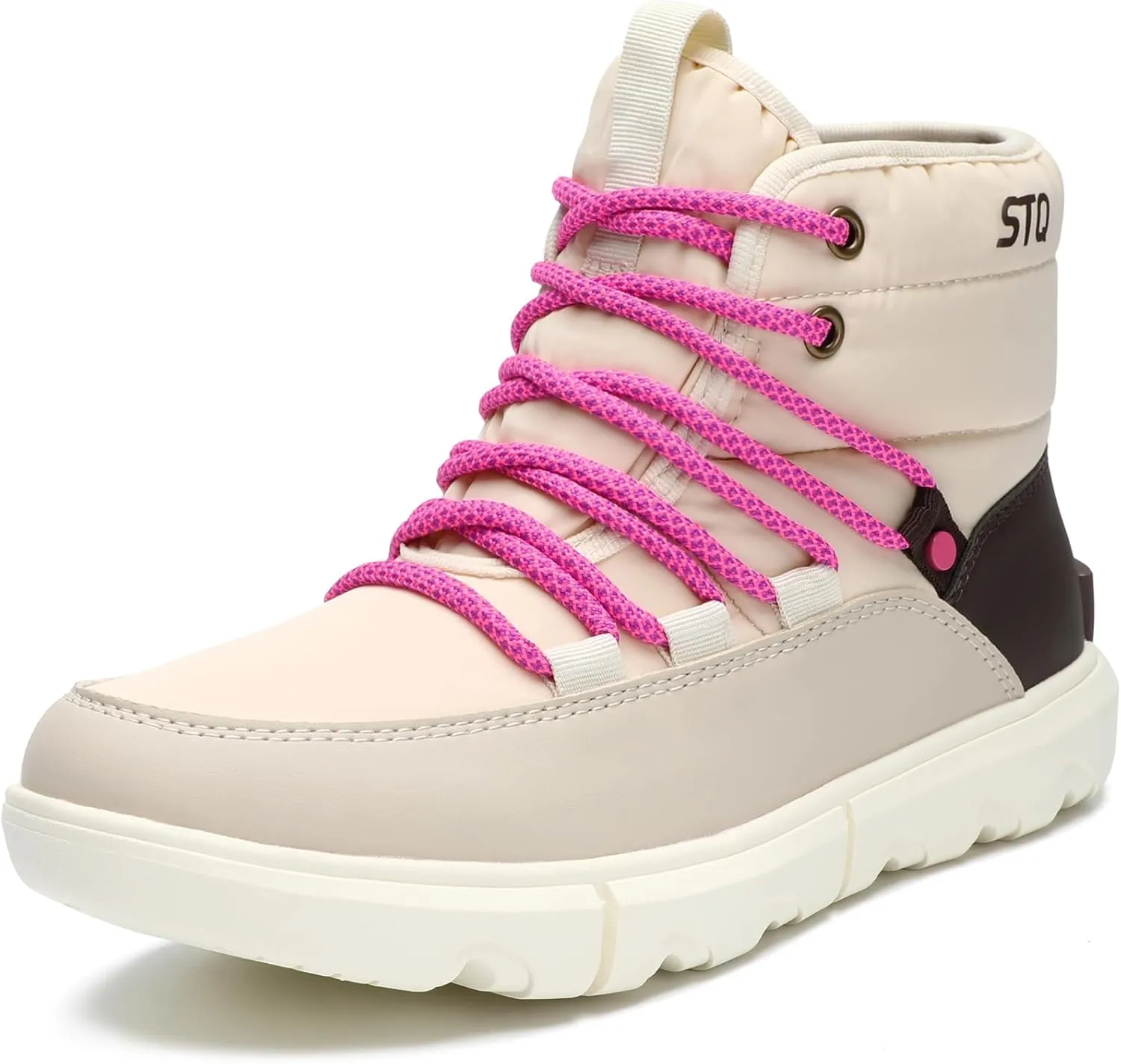 STQ Women Winter Boots with Insulated Insole | Warm & Cozy Winter Snow Boots for Women | Lightweight Non Slip Walking Boots Water Resistant