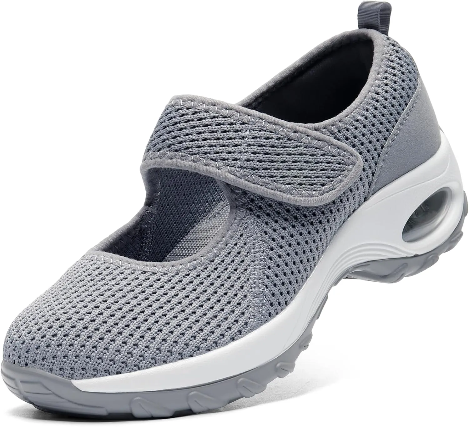 STQ Womens Walking Shoes Non Slip Orthopedic Shoes Adjustable Mary Jane Shoes
