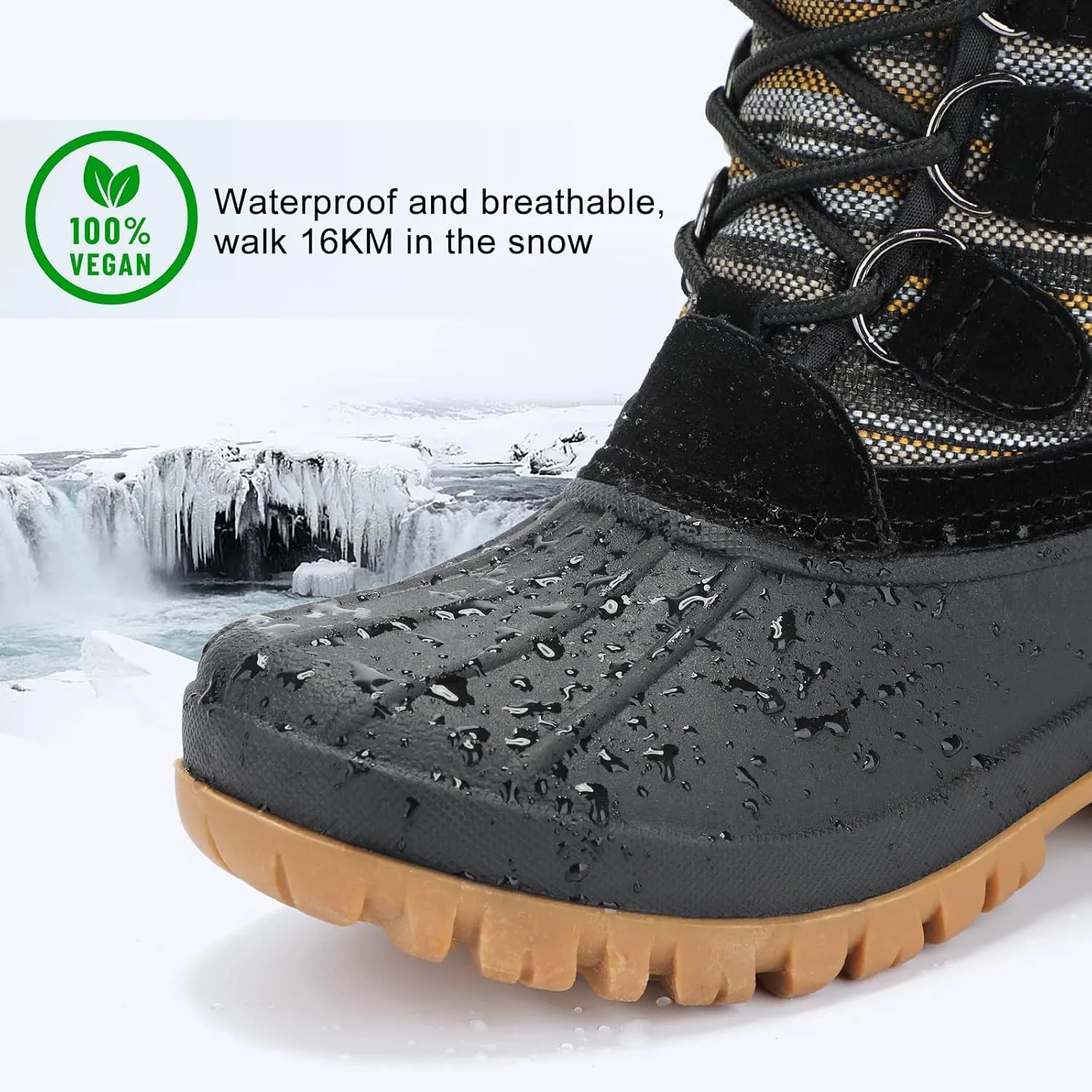 STQ Womens Winter Duck Boots Waterproof Cold Weather Snow Boots