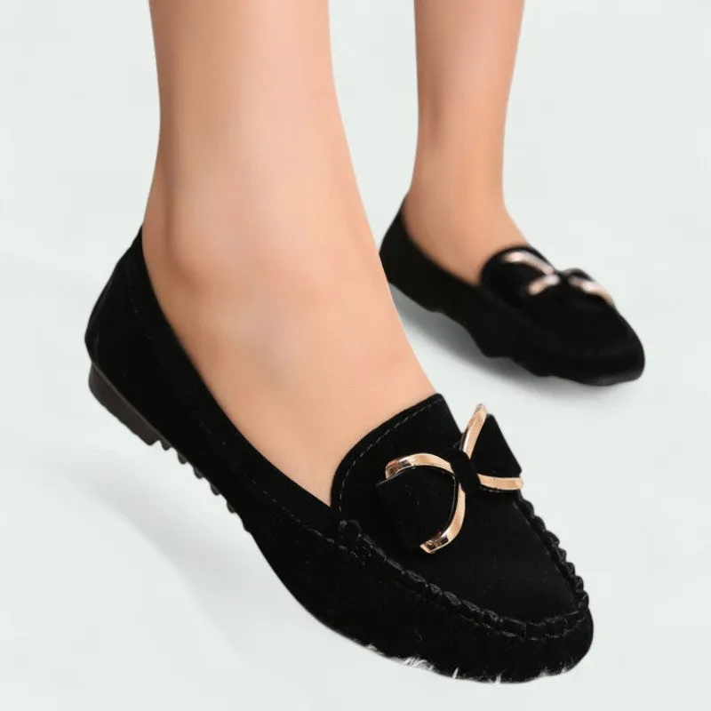 Strazoro | Moccasins with Bow and Metal Detail (Women)