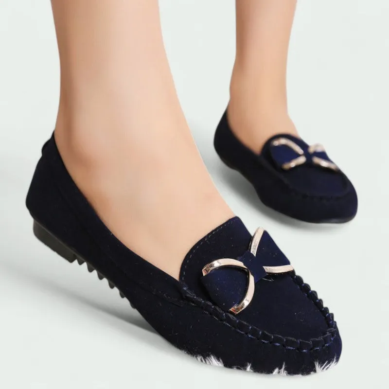 Strazoro | Moccasins with Bow and Metal Detail (Women)