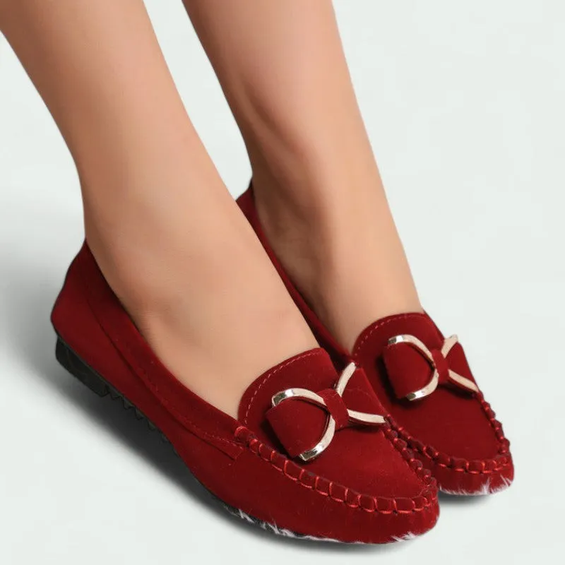 Strazoro | Moccasins with Bow and Metal Detail (Women)