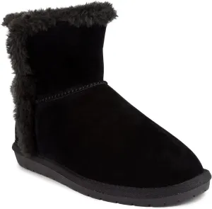 Sugar Womens Poppy Faux Suede Winter & Snow Boots Black 7 Medium (B,M)