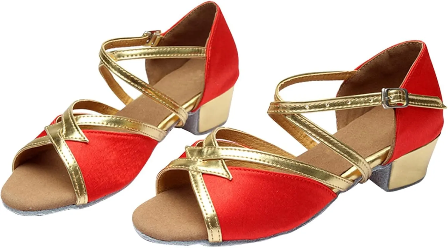 Summer Toddler Girl Shoes Children's Latin Dance Shoes Indoor Soft Soled Flat Heel Sequins Dance Shoes Satin Indoor Dance Shoes Little Girls Wedding Sandals