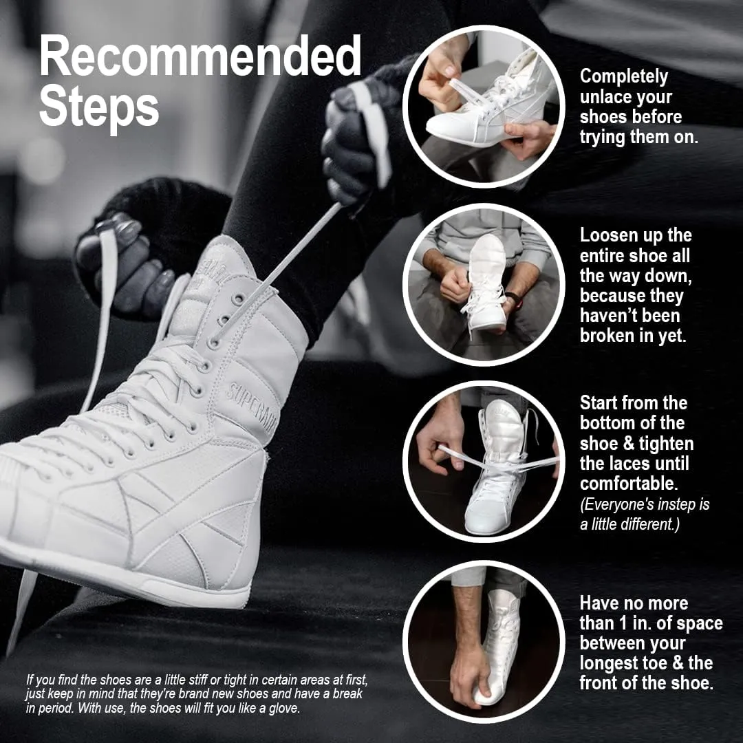 Superare Boxing Shoes – MMA Kick Boxing Pro Fighting Boots and Training Workout Shoes for Men and Women