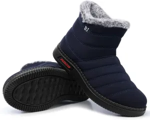 SWQZVT Warm Winter Boots for Women: Fur Lined Snow Booties, Non Slip, Waterproof Insulated, Soft Winter Shoes Comfy Walking Size 5-10.5