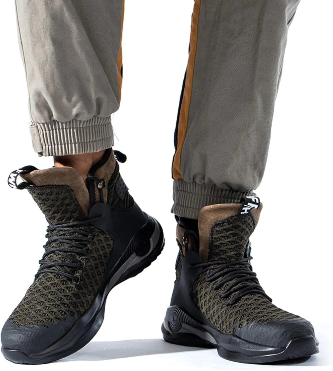 SYLPHID Steel Toe Boots for Men Safety Shoes for Women Work Sneakers Slip Resistant