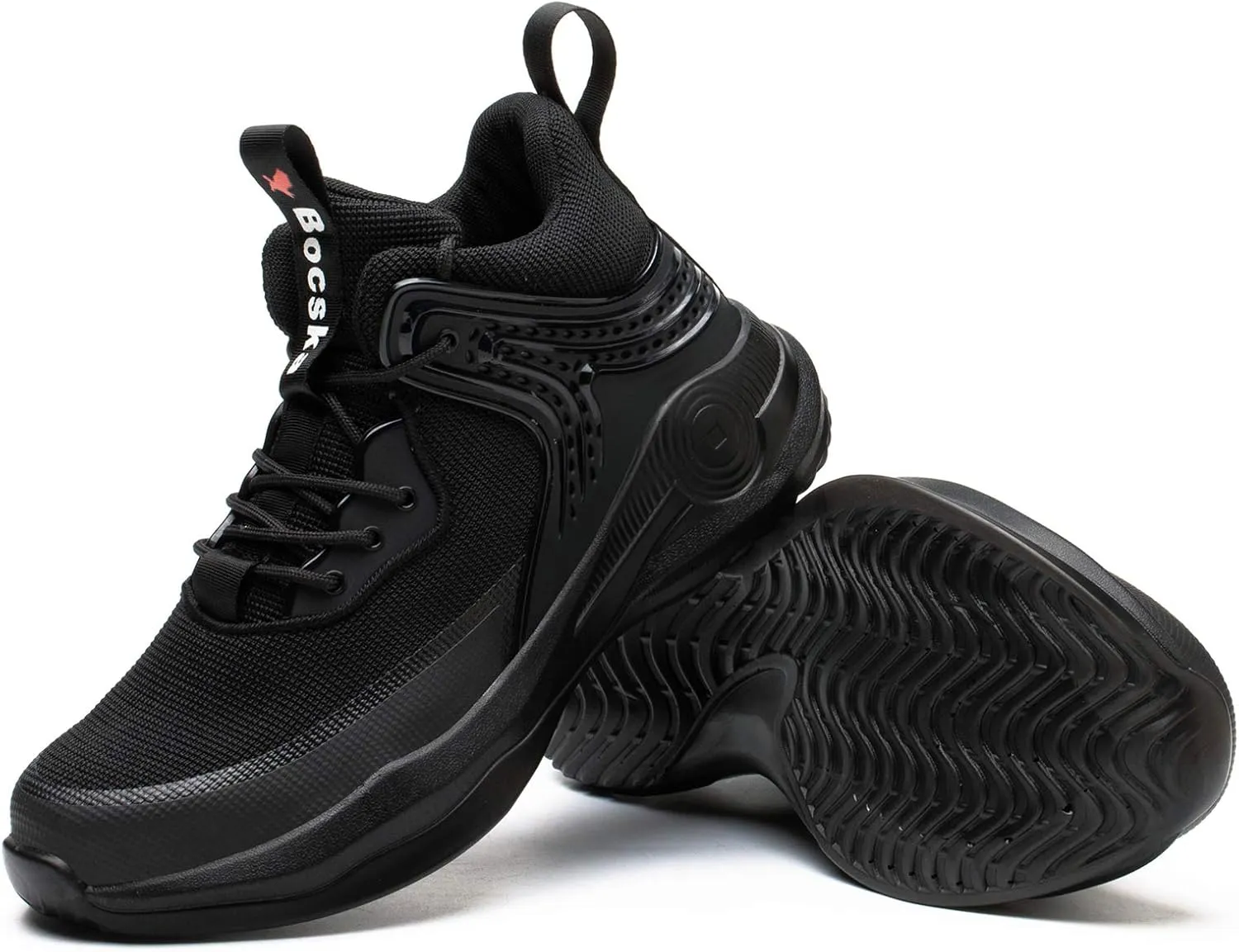 SYLPHID Steel Toe Boots for Men Safety Shoes for Women Work Sneakers Slip Resistant