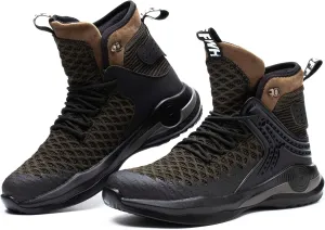 SYLPHID Steel Toe Boots for Men Safety Shoes for Women Work Sneakers Slip Resistant