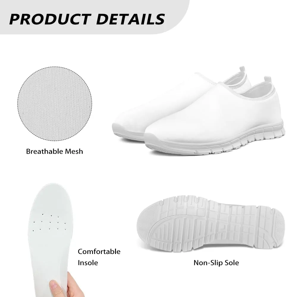 SYtrade Christmas Shoes for Women Walking Slip On Canvas Casual Sneaker Black Sole