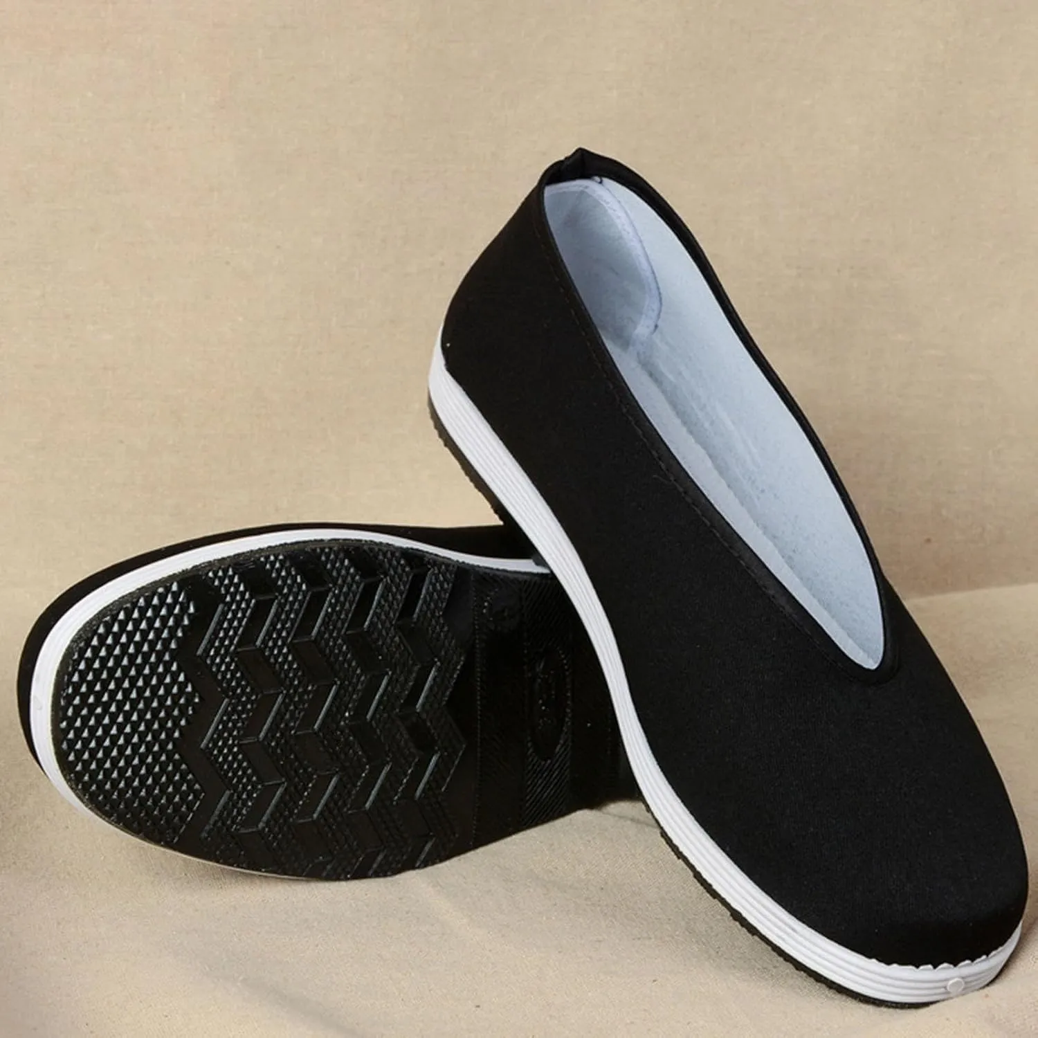 Tai Chi Shoes Kung Fu Shoes, Anti Slip Rubber Sole,Breathable Comfortable Old Beijing Shoes Chinese Traditional Shoes