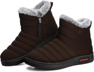 TEMOFON Womens Snow Boots Winter Warm Ankle Boots Waterproof Outdoor Fur Lined Shoes for Women