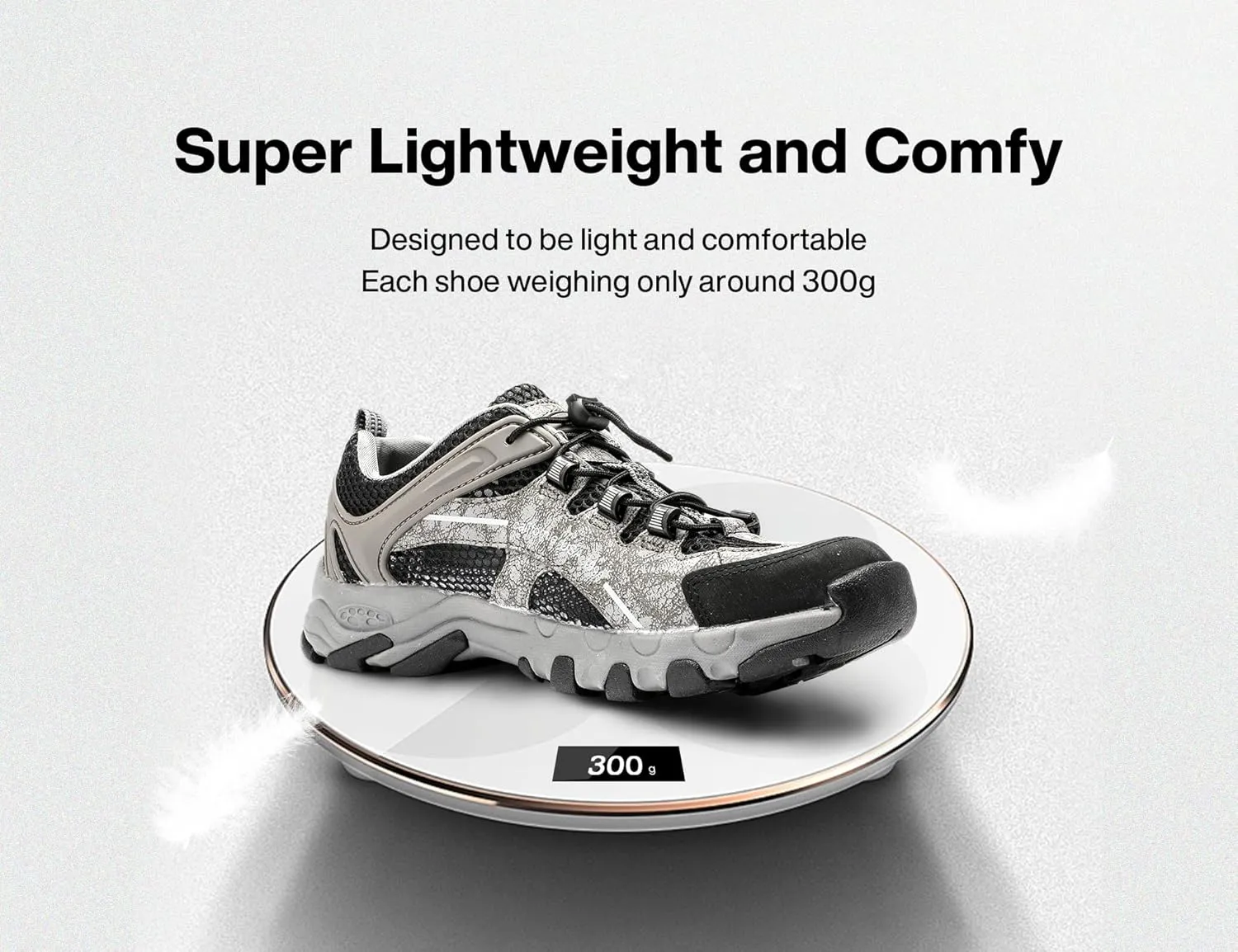 TFO Hiking Shoes Men's Waterproof Air Circulation Insole Ankle Support Non-Slip Lightweight for Outdoor Trekking Walking