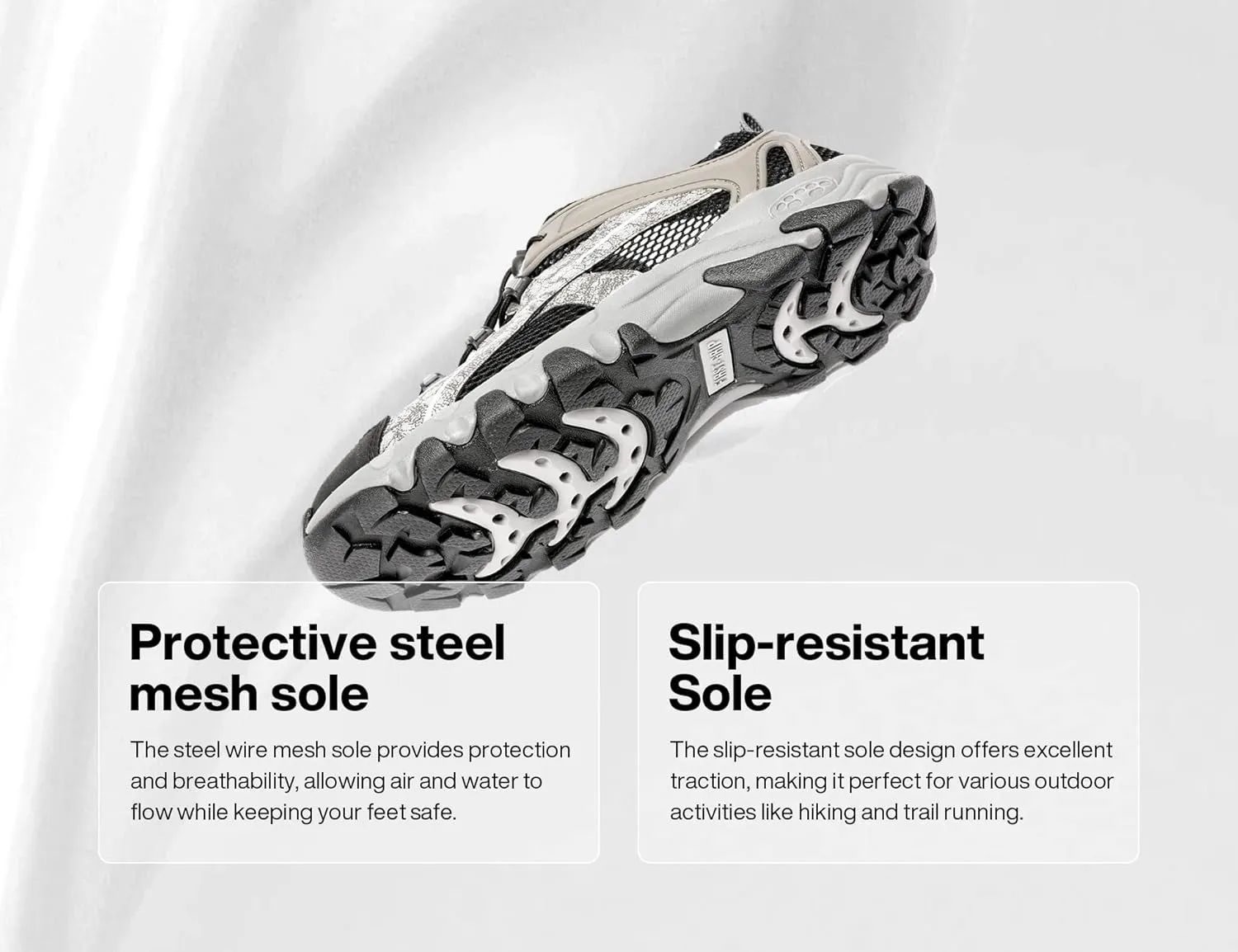 TFO Hiking Shoes Men's Waterproof Air Circulation Insole Ankle Support Non-Slip Lightweight for Outdoor Trekking Walking