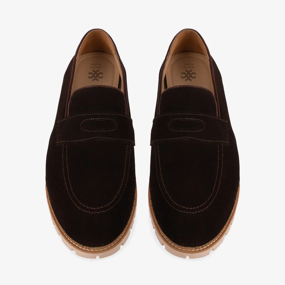 Thames Brown Suede Slip Ons