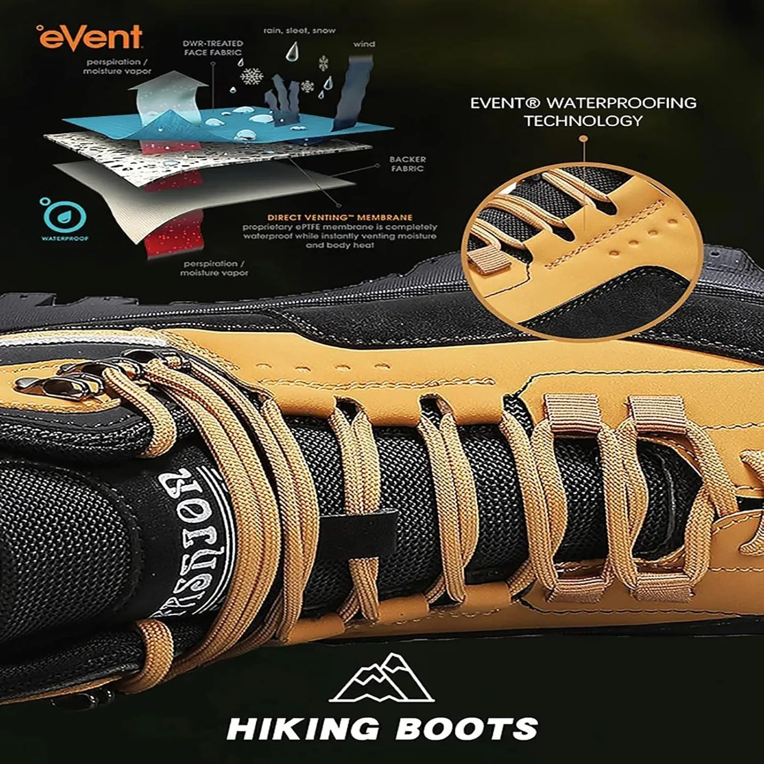 The First Young Shoes Men,Thefirstyoung Steeltoe Boots,Men's Safety Orthopedic Hiking Shoes for Outdoor Boots