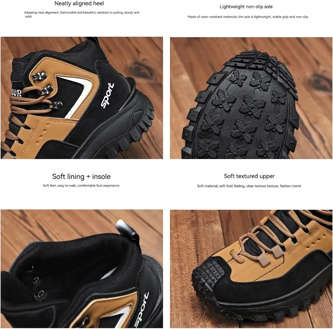 The First Young Shoes Men,Thefirstyoung Steeltoe Boots,Men's Safety Orthopedic Hiking Shoes for Outdoor Boots