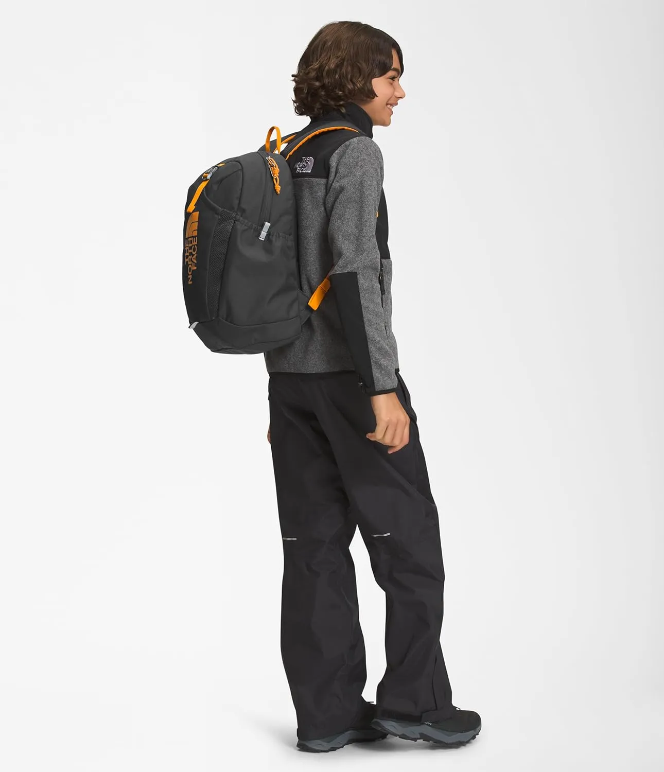 THE NORTH FACE Teen Mini Recon Backpack, Asphalt Grey/Cone Orange-NPF, One Size