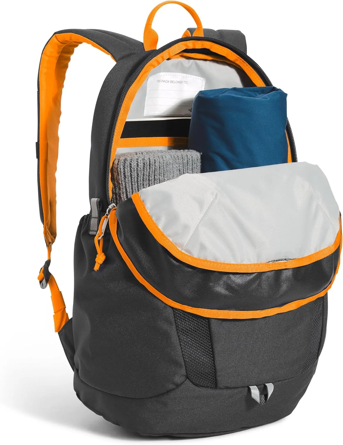THE NORTH FACE Teen Mini Recon Backpack, Asphalt Grey/Cone Orange-NPF, One Size