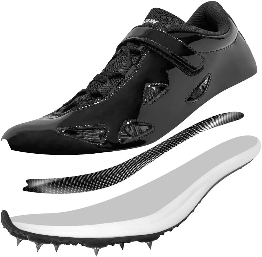 THESTRON New Track Spikes Shoes Men Women Kids Track and Fields Sneakers Athletics Spikes Sprint Shoes Professional Track Running Racing Shoes Youth Jumping Sneakers with Spikes