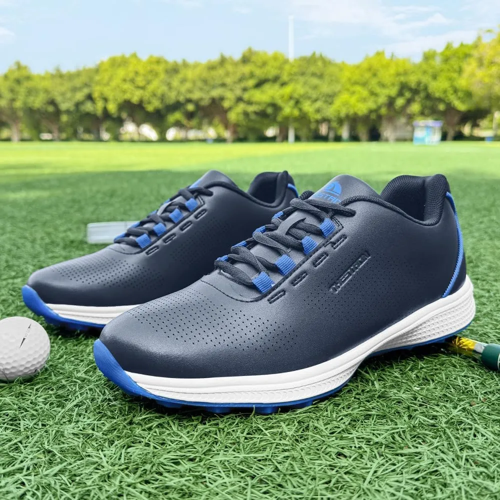 THESTRON Professional Men's Golf Shoes Lighweight Comfortable Spikeless Golf Sport Training Sneakers for Men