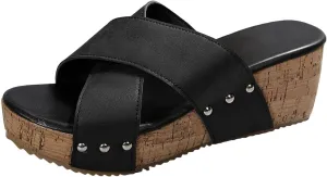 Thick Soled Height Enhancing Strap Slippers Fashionable And Casual Outdoor Beach Ladies' Open Toe Hiking Sandals Bunions