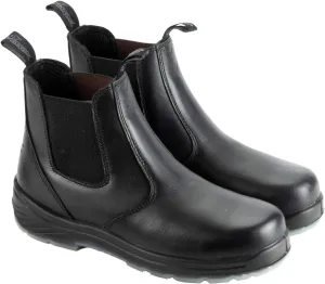 Thorogood 6” Slip On Station Boots for Men and Women - Soft Toe Leather with Quick Release, Slip-Resistant Outsole, and Translucent Non-Marking Bottom; EH Rated