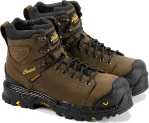 Thorogood Infinity FD 6” Waterproof Composite Toe Work Boots for Men Made with Premium Full-Grain Leather and Slip-Resistant Anti-Fatigue Outsole; EH Rated