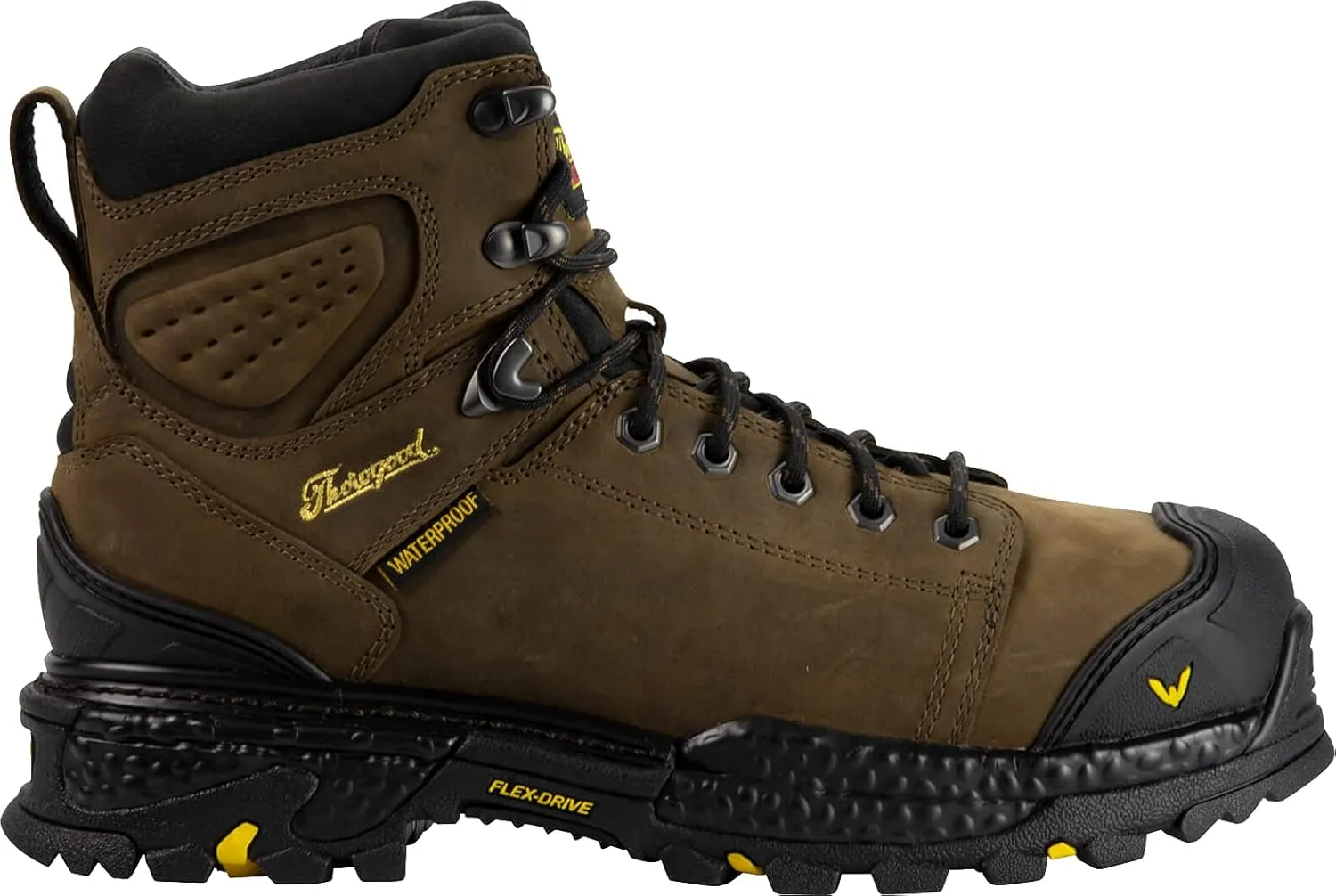Thorogood Infinity FD 6” Waterproof Composite Toe Work Boots for Men Made with Premium Full-Grain Leather and Slip-Resistant Anti-Fatigue Outsole; EH Rated