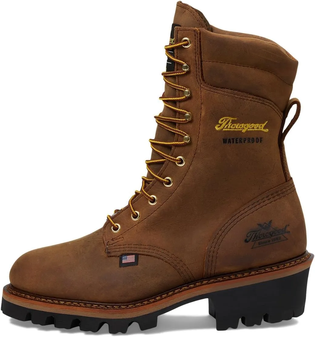 Thorogood Men's Logger Series 9″ Round Toe, 400G 3M Thinsulate Insulation Non-Safety Toe Boot
