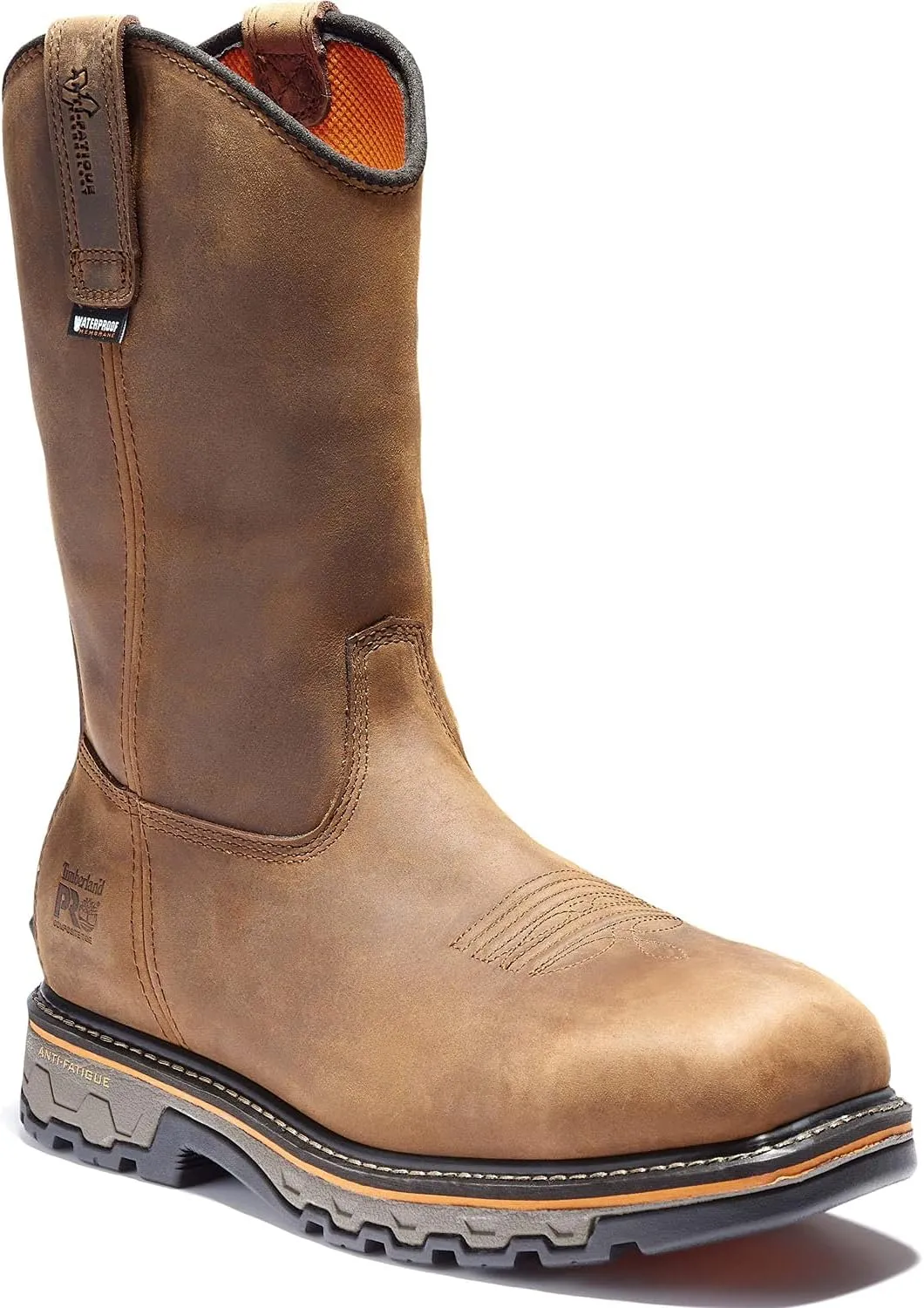 Timberland PRO Men's True Grit Pull On Composite Safety Toe Waterproof Industrial Western Work Boot, Earth Bandit, 15 M US