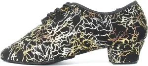 TINRYMX Boys/Men lace-up Dance Shoes Kids Ballroom Dance Practice Shoes Low Heel for Latin Tango Salsa Dance Performence Training