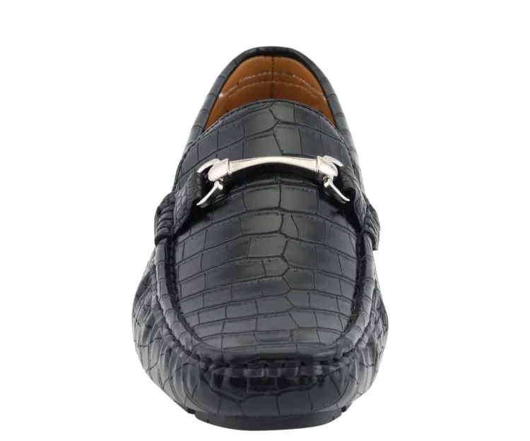 Titus Black Driving Loafers