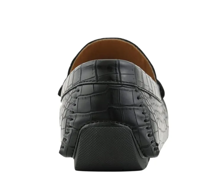 Titus Black Driving Loafers