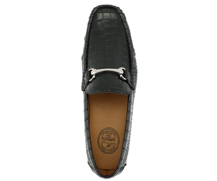 Titus Black Driving Loafers