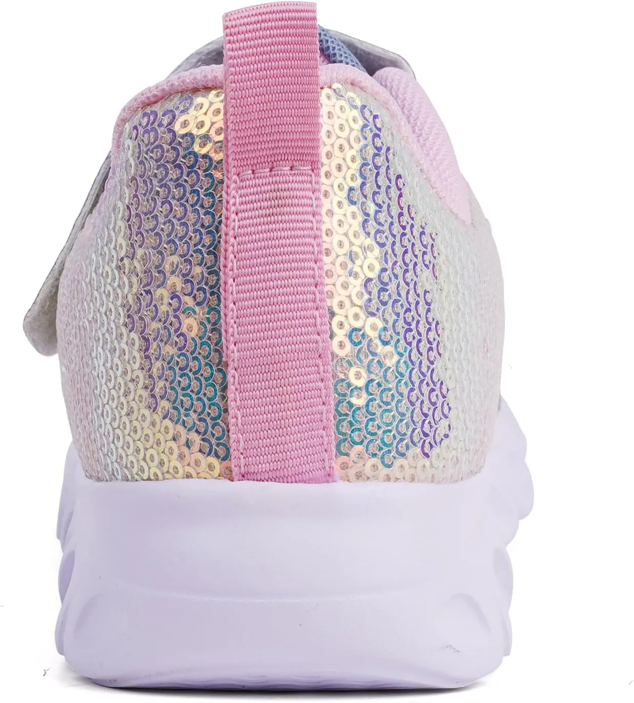 Toandon Toddler Kids Sparkle Breathable Lightweight Sneakers Light Up by Step