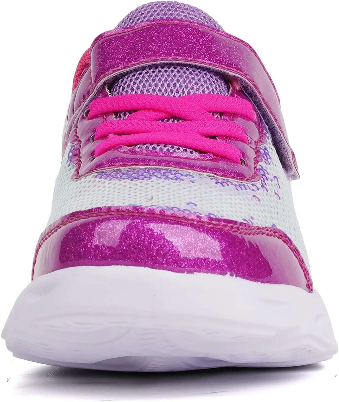 Toandon Toddler Kids Sparkle Breathable Lightweight Sneakers Light Up by Step