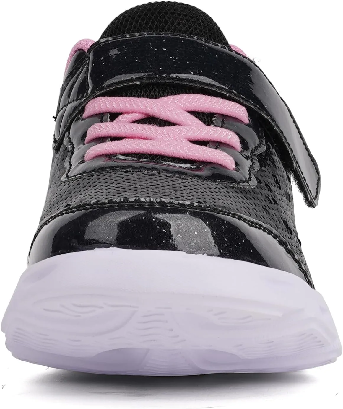 Toandon Toddler Kids Sparkle Breathable Lightweight Sneakers Light Up by Step