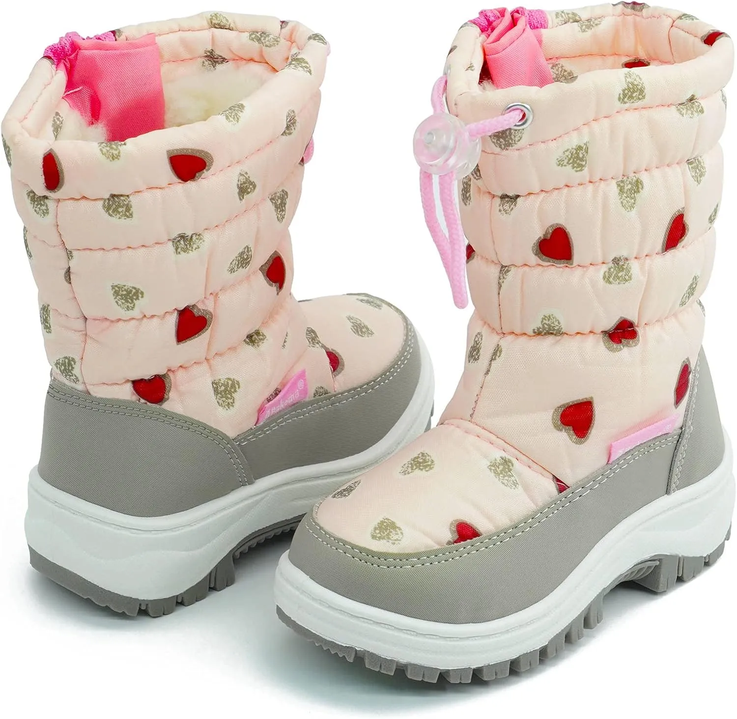 toddler boots girls boots toddler girl boots Shoes Toddler Little Kid size Winter Snow Boots Warm Waterproof Anti-Slip Anti-Collision Hight-Cut for Outdoor Skiing(Toddler/Little Kid)