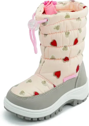 toddler boots girls boots toddler girl boots Shoes Toddler Little Kid size Winter Snow Boots Warm Waterproof Anti-Slip Anti-Collision Hight-Cut for Outdoor Skiing(Toddler/Little Kid)