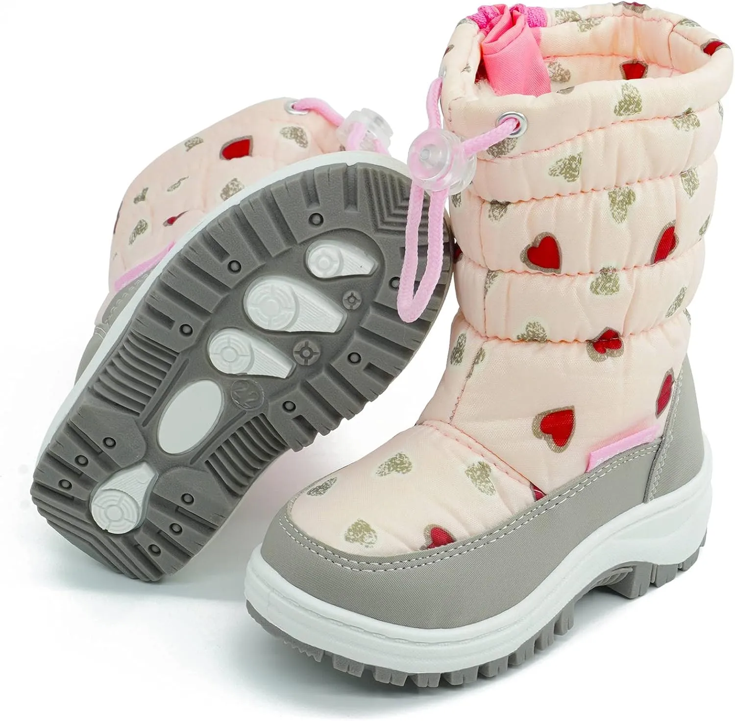 toddler boots girls boots toddler girl boots Shoes Toddler Little Kid size Winter Snow Boots Warm Waterproof Anti-Slip Anti-Collision Hight-Cut for Outdoor Skiing(Toddler/Little Kid)