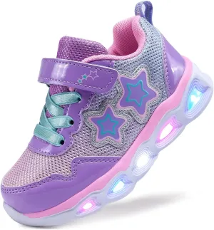 Toddler Girls Led Shoes Kids Light Up Sneakers