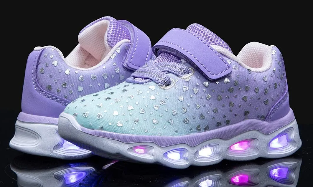 Toddler Girls Led Shoes Kids Light Up Sneakers