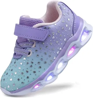 Toddler Girls Led Shoes Kids Light Up Sneakers
