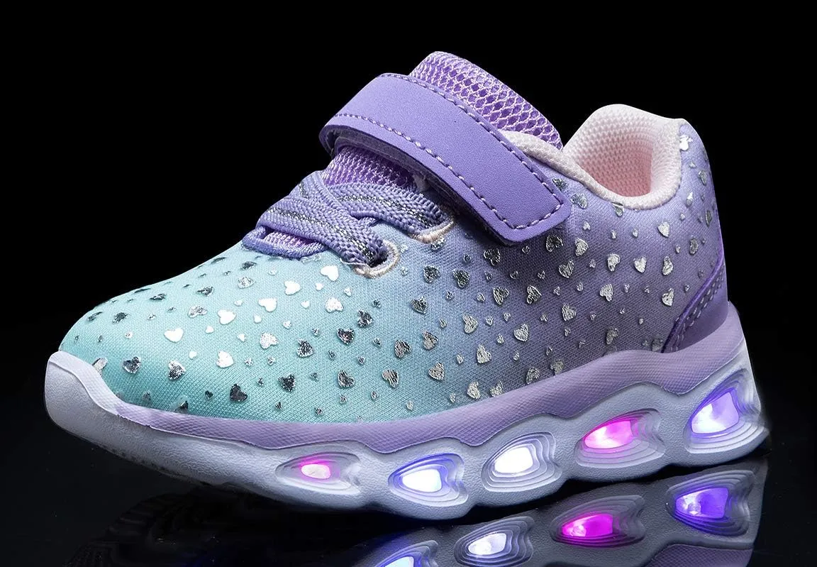 Toddler Girls Led Shoes Kids Light Up Sneakers