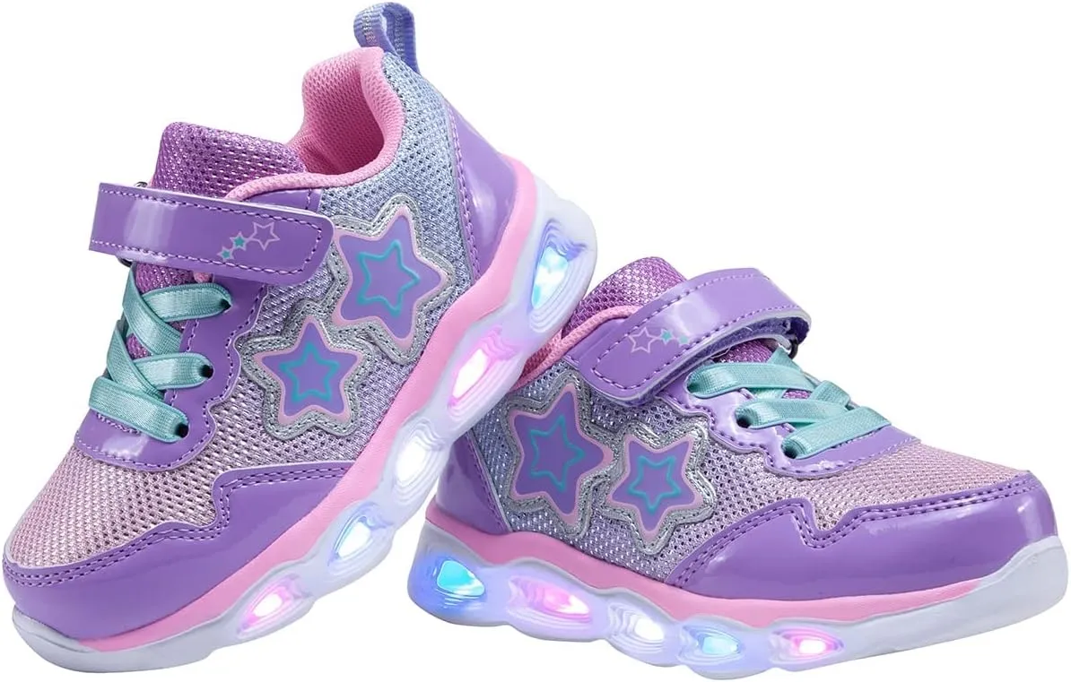 Toddler Girls Led Shoes Kids Light Up Sneakers
